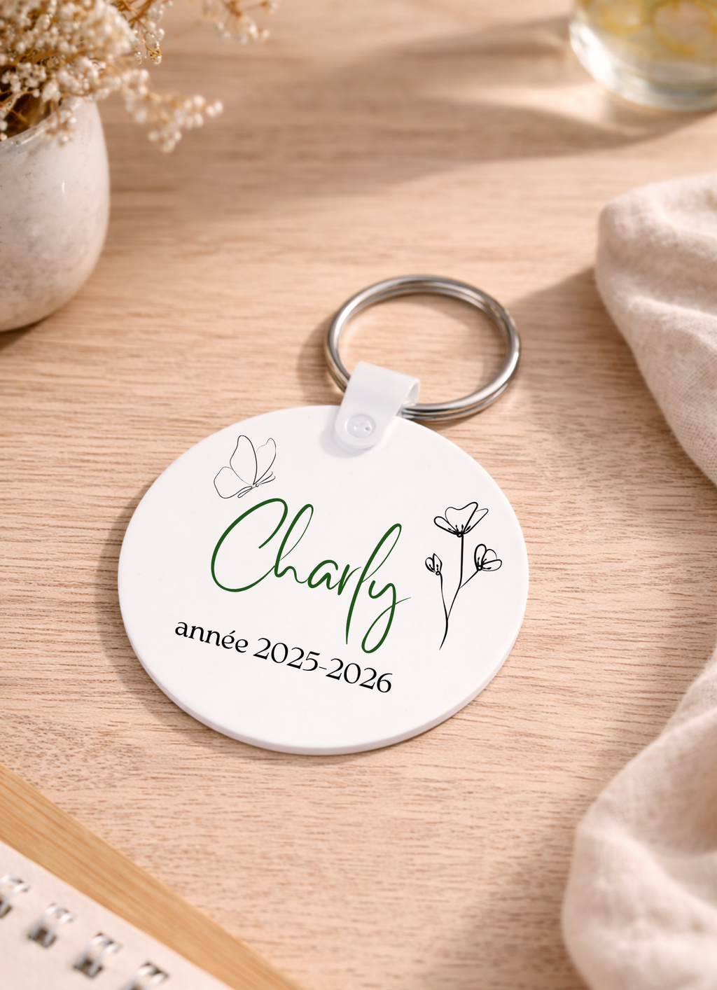 Collection "Fin d'année" 🖍️ - Le porte clé rond