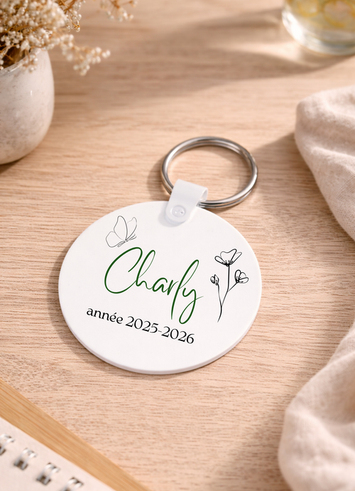 Collection "Fin d'année" 🖍️ - Le porte clé rond