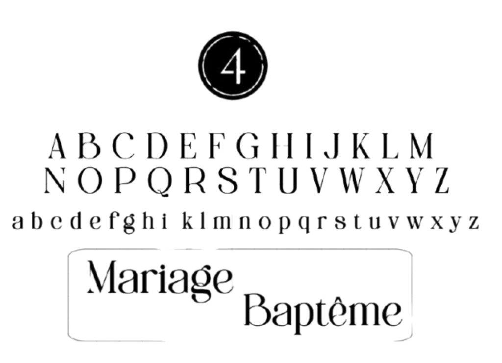 Sticker personnalisé – prêt à poser (mot entre 3 et 5 cm)