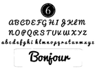 Sticker personnalisé – prêt à poser (mot/phrase entre 30 et 40 cm)