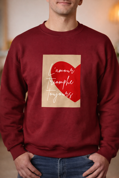 ❤️ Sweat personnalisé – Spécial Saint-Valentin (Unisexe)