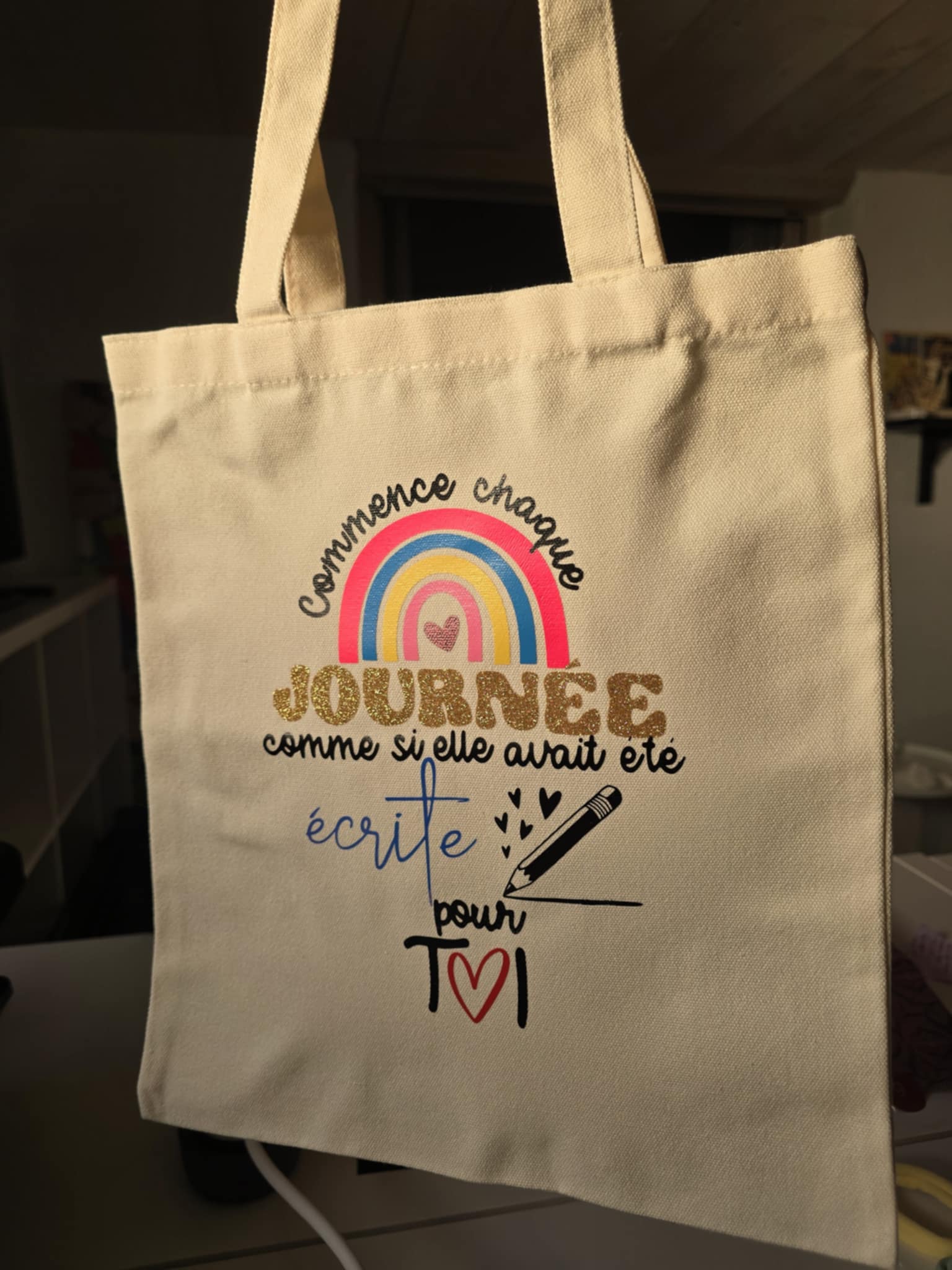 Petit tote bag en toile 👜