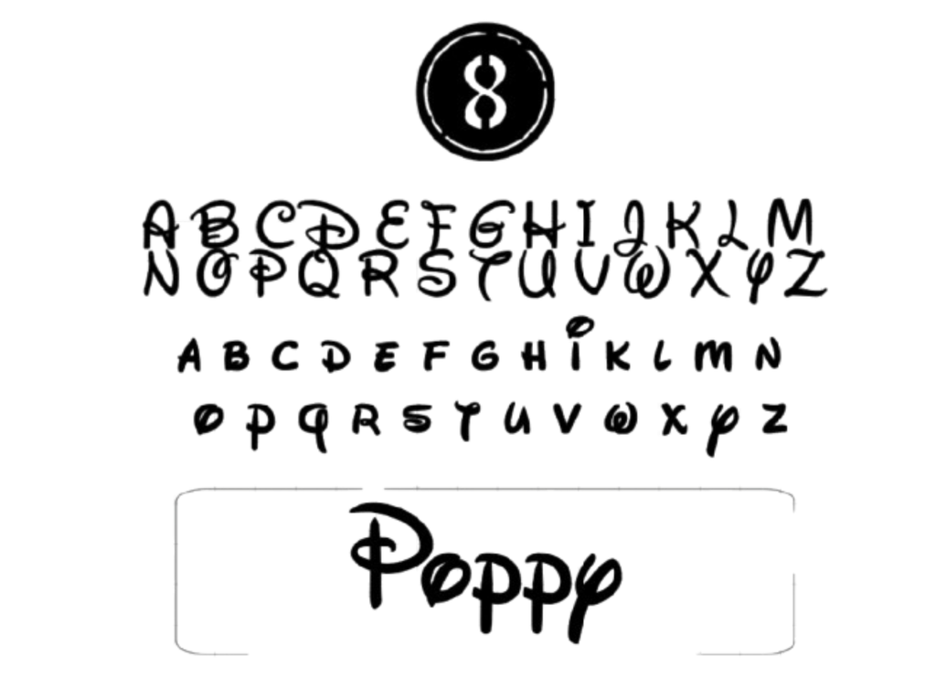 Sticker personnalisé – prêt à poser (mot/phrase entre 30 et 40 cm)