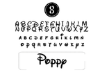 Sticker personnalisé – prêt à poser (mot entre 3 et 5 cm)