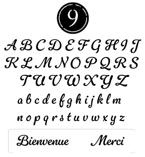 Sticker personnalisé – prêt à poser (mot/phrase entre 5 et 10 cm)