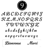 Sticker personnalisé – prêt à poser (mot/phrase entre 30 et 40 cm)