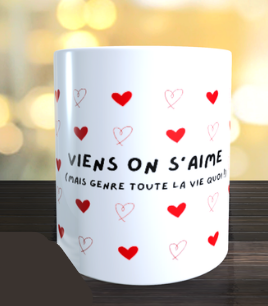 💕 Tasse personnalisée – Édition Saint Valentin