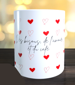 💕 Tasse personnalisée – Édition Saint Valentin