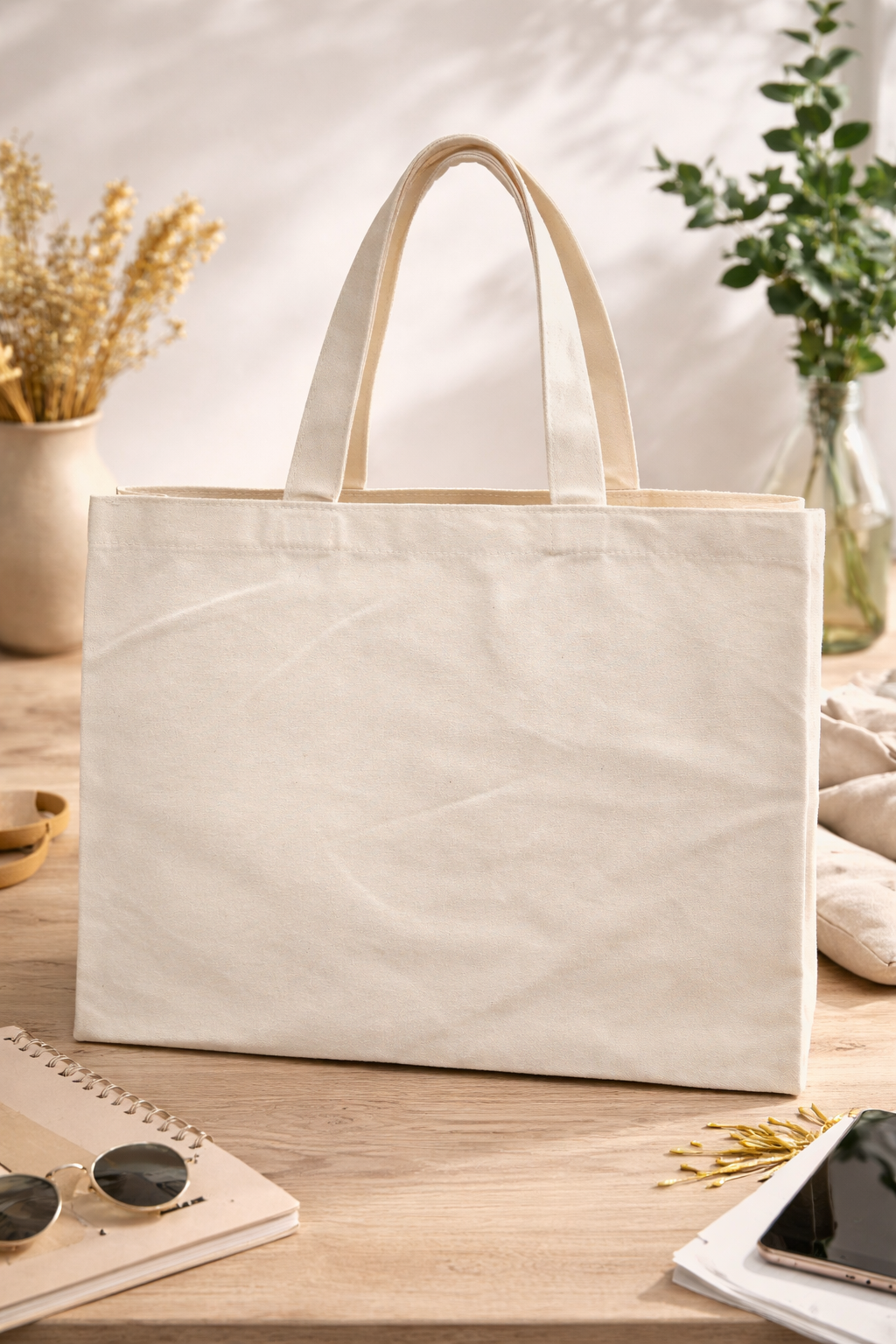 Grand tote bag en toile 👜