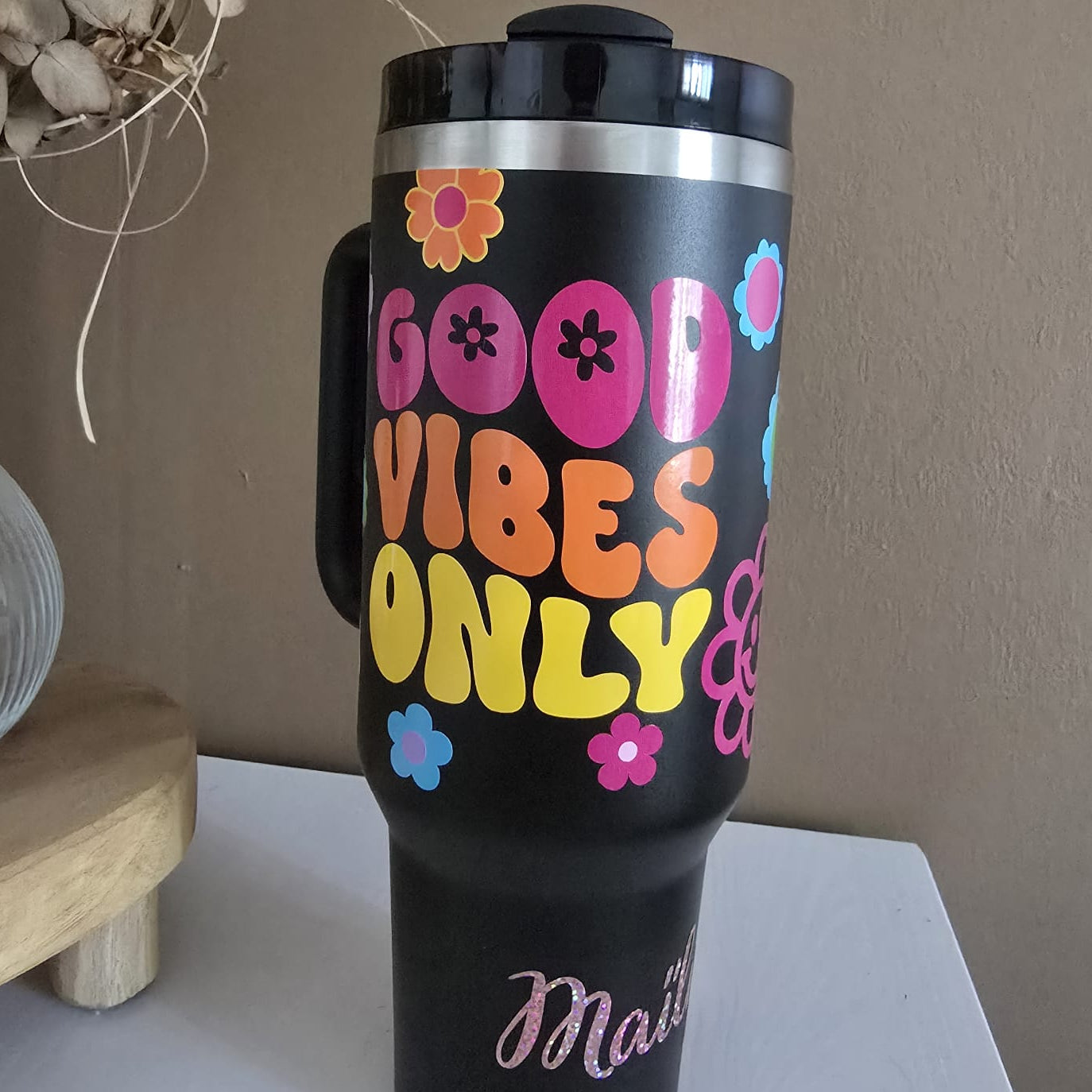 Gourde 1.2L // GOOD VIBES ONLY