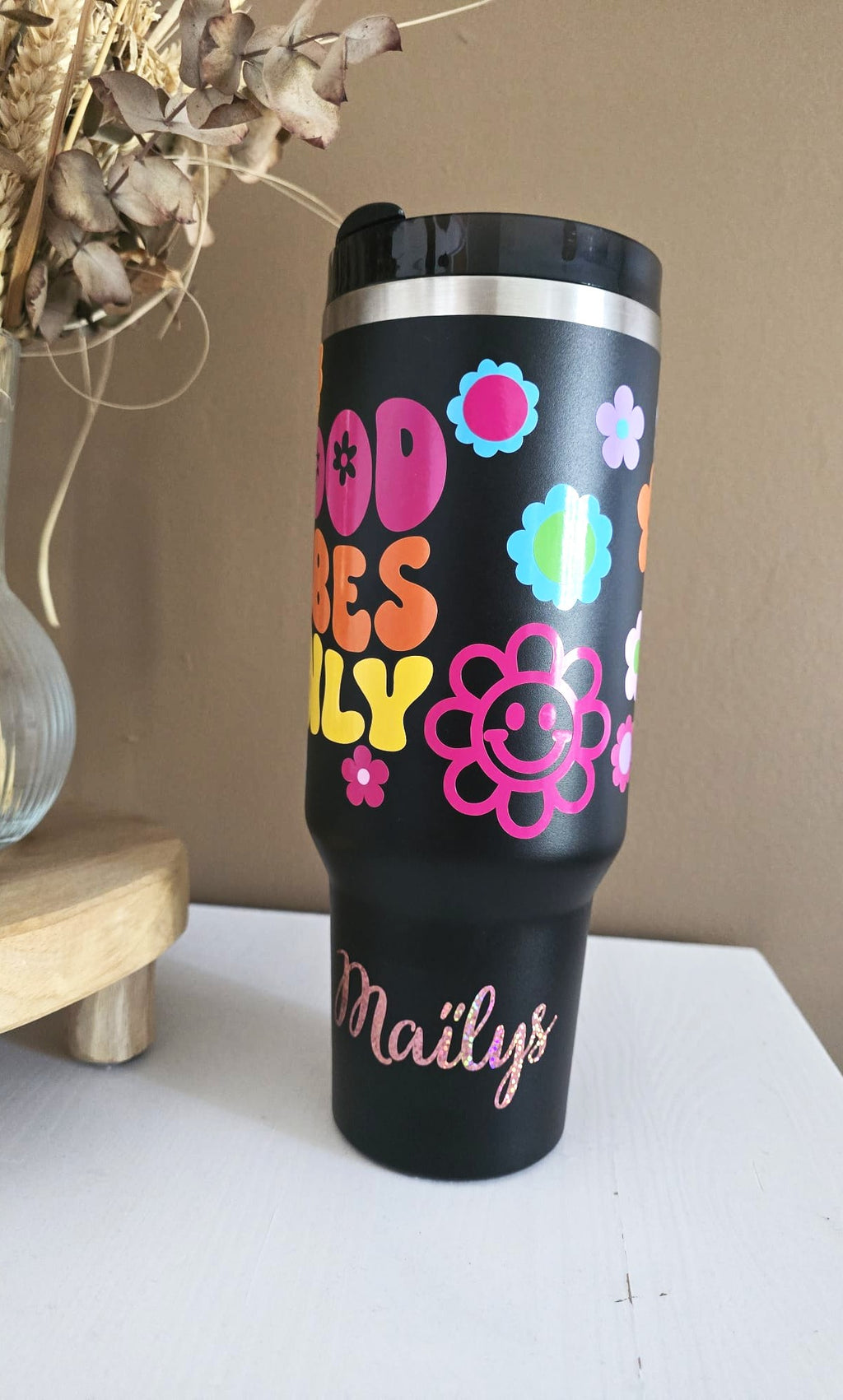 Gourde 1.2L // GOOD VIBES ONLY
