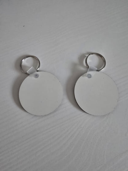 🔑 Lot de 2 porte-clés 100 % personnalisés